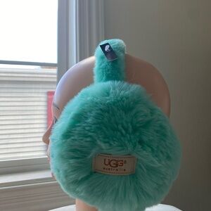 UGG Australia Aqua Blue Faux Fur Ear Muffs